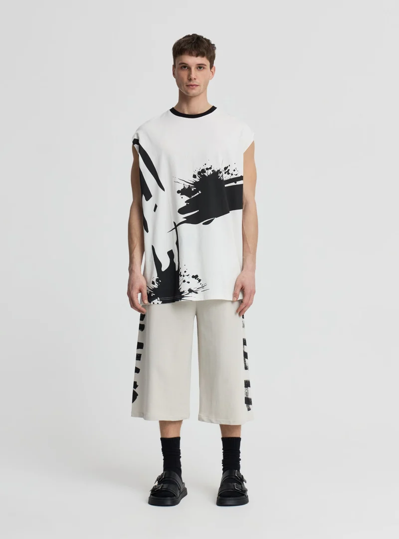 T-shirt smanicata con stampa street TRNPOPLAB