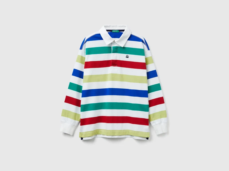 Polo a righe in cotone