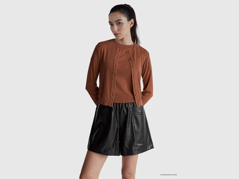 Cardigan con lurex
