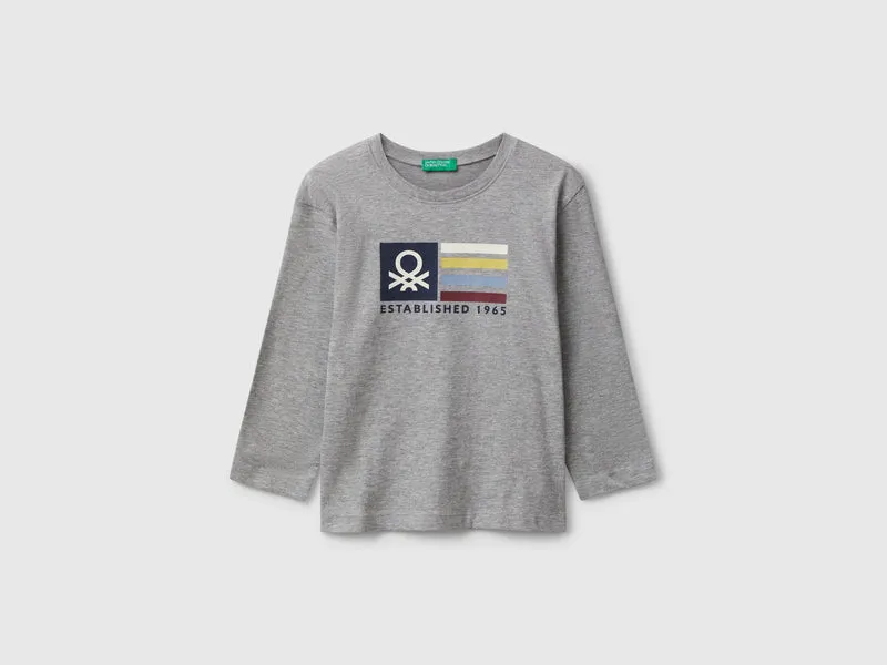 T-shirt con stampa logo