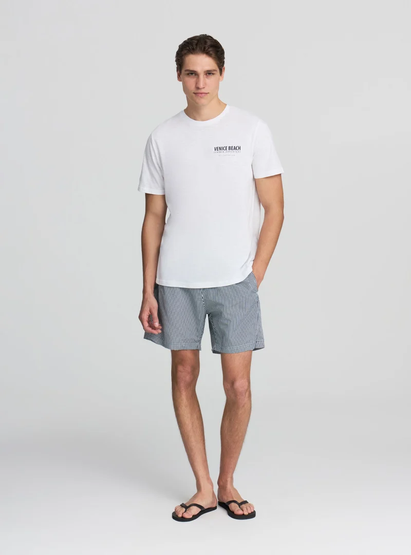 T-shirt stampa mare retro