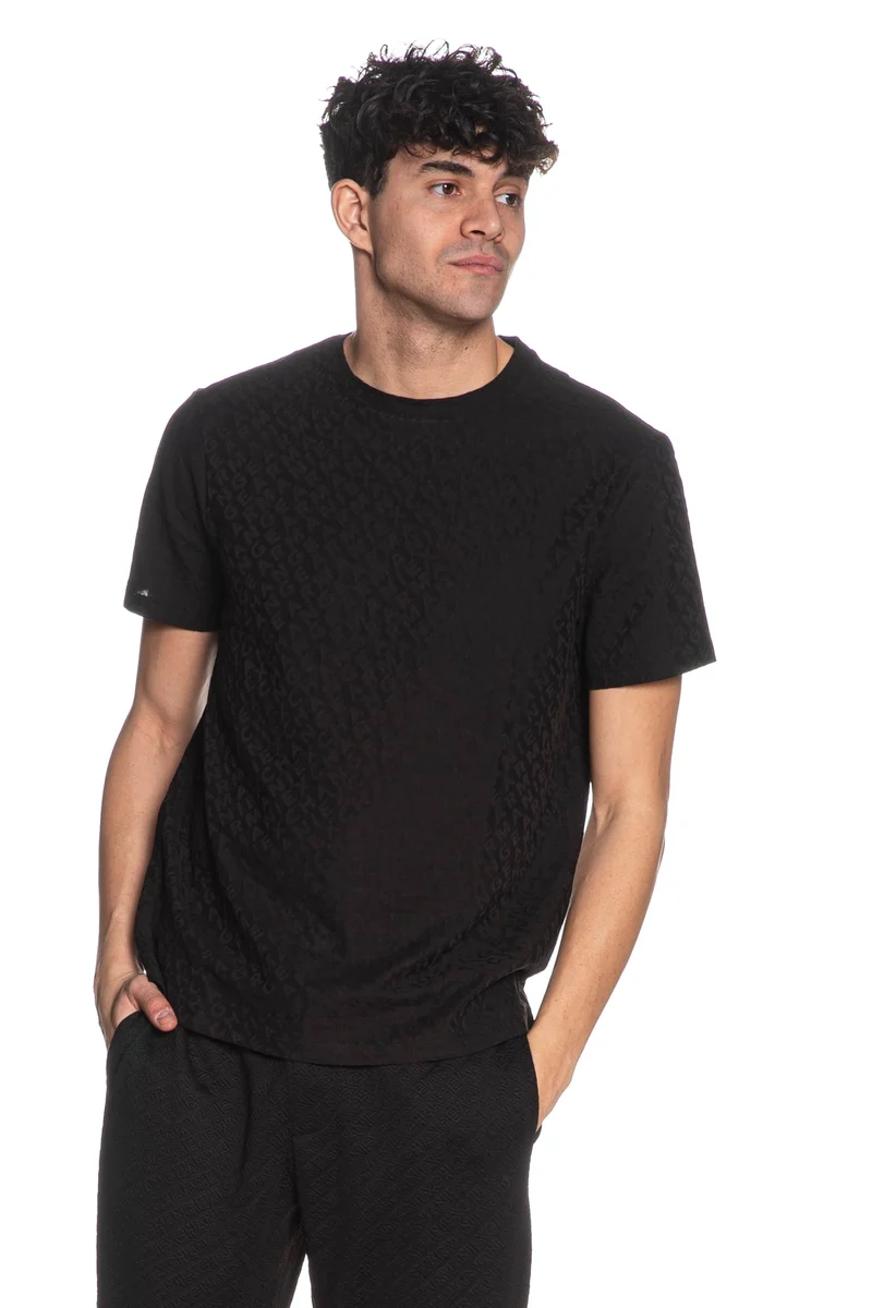 T Shirt Armani Exchange Jer Jacq Tee Da Uomo Nera