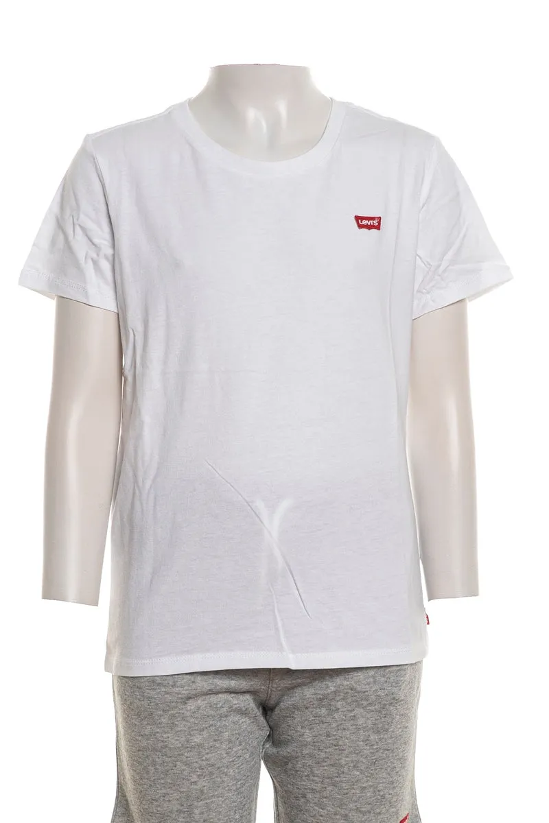 T Shirt Levi's Batwing Chest Girls Da Bambina Bianca