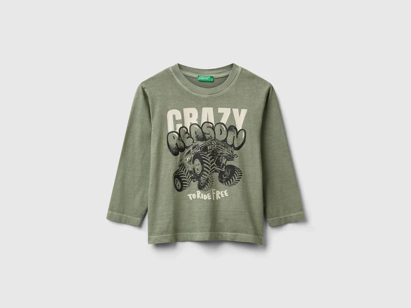 T-shirt manica lunga con stampa