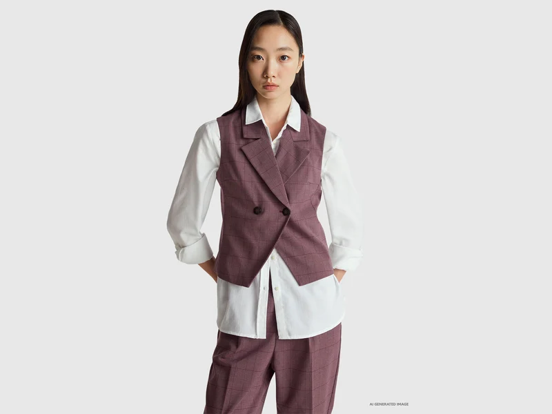 Gilet doppiopetto principe di Galles