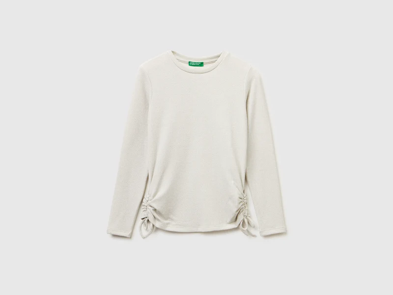 T-shirt in viscosa e lurex