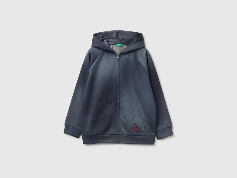 Felpa con stampa effetto sfumato