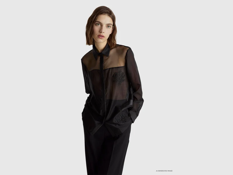 Camicia con ricami