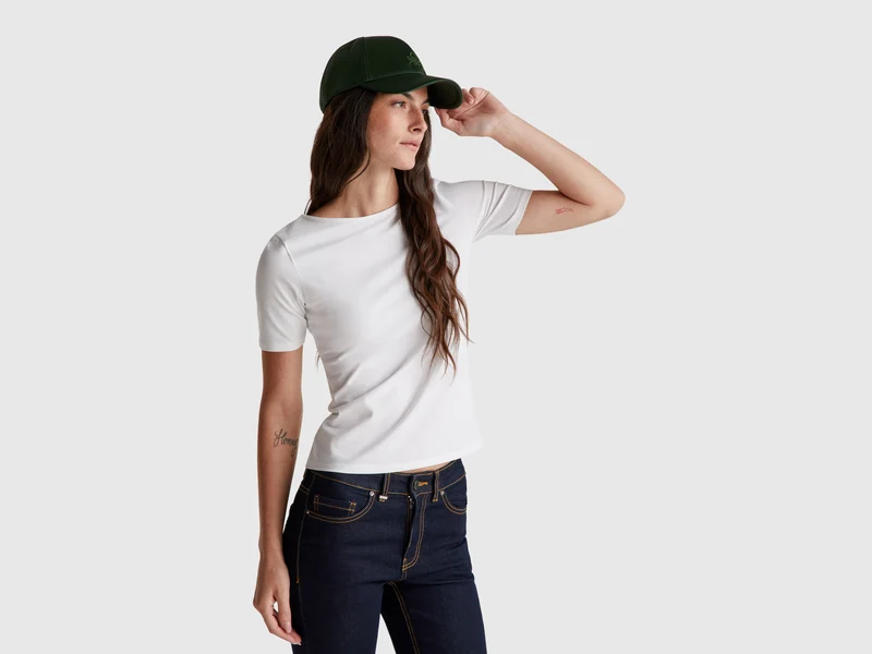 T-shirt slim fit reversibile