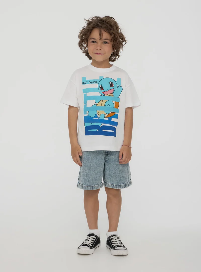 T-shirt con stampa Squirtle Pokémon®