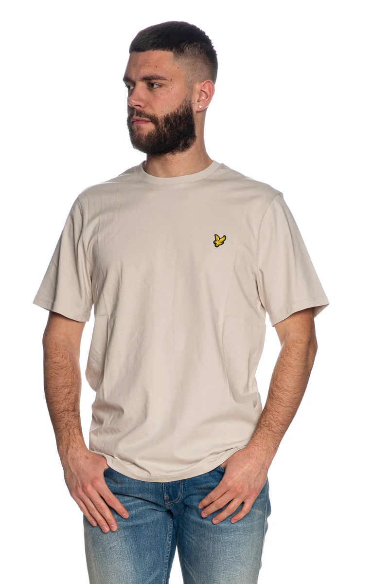 T Shirt Lyle & Scott Plain Ss Da Uomo Pomice