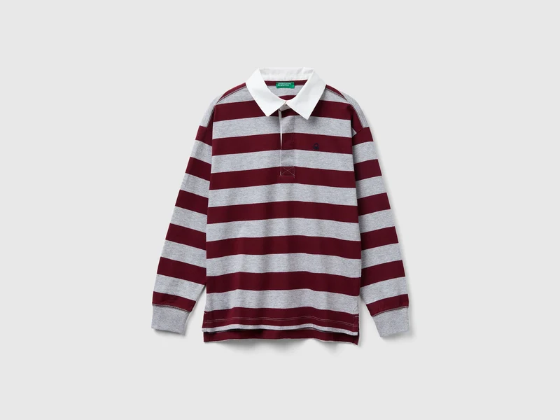 Polo a righe in cotone