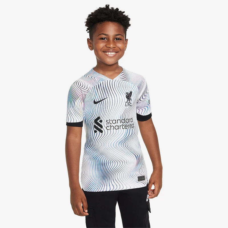 Maglia Nike Liverpool FC 22/23 Bambini Dri-Fit Stadium Maniche Corte Trasferta