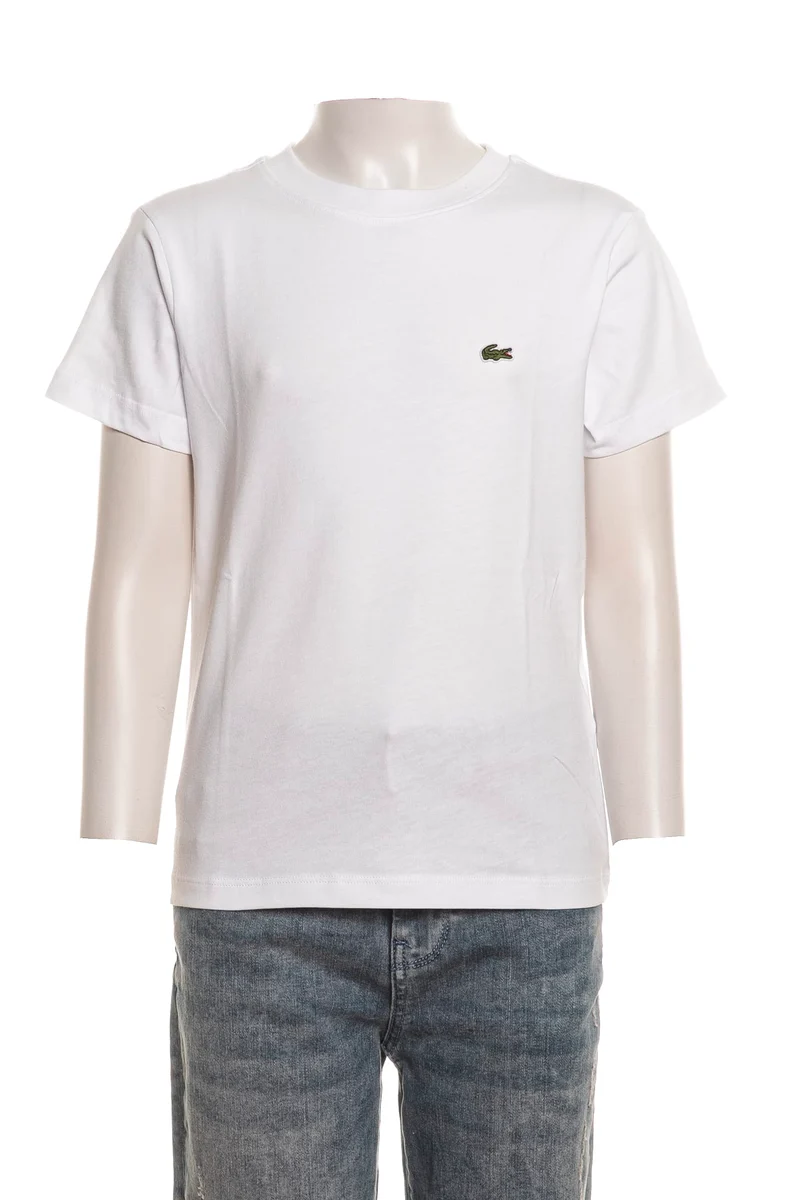 T-Shirt Lacoste Jr 947025 Da Bambino Bianca