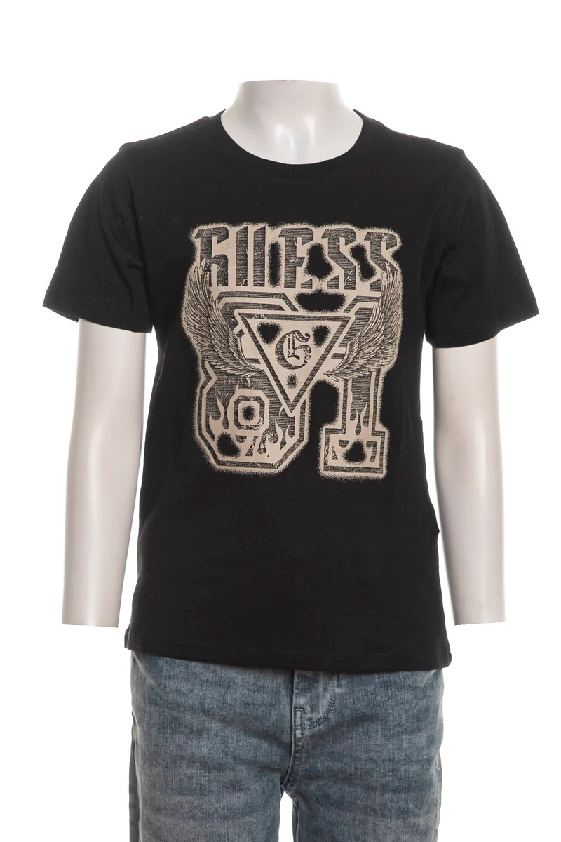 T Shirt Guess Ssl Shirt Lg Gr Da Bambino Nera