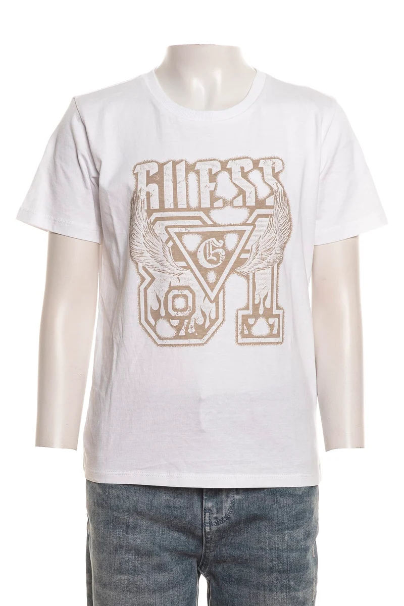 T Shirt Guess Ssl Shirt Lg Gr Da Bambino Bianca
