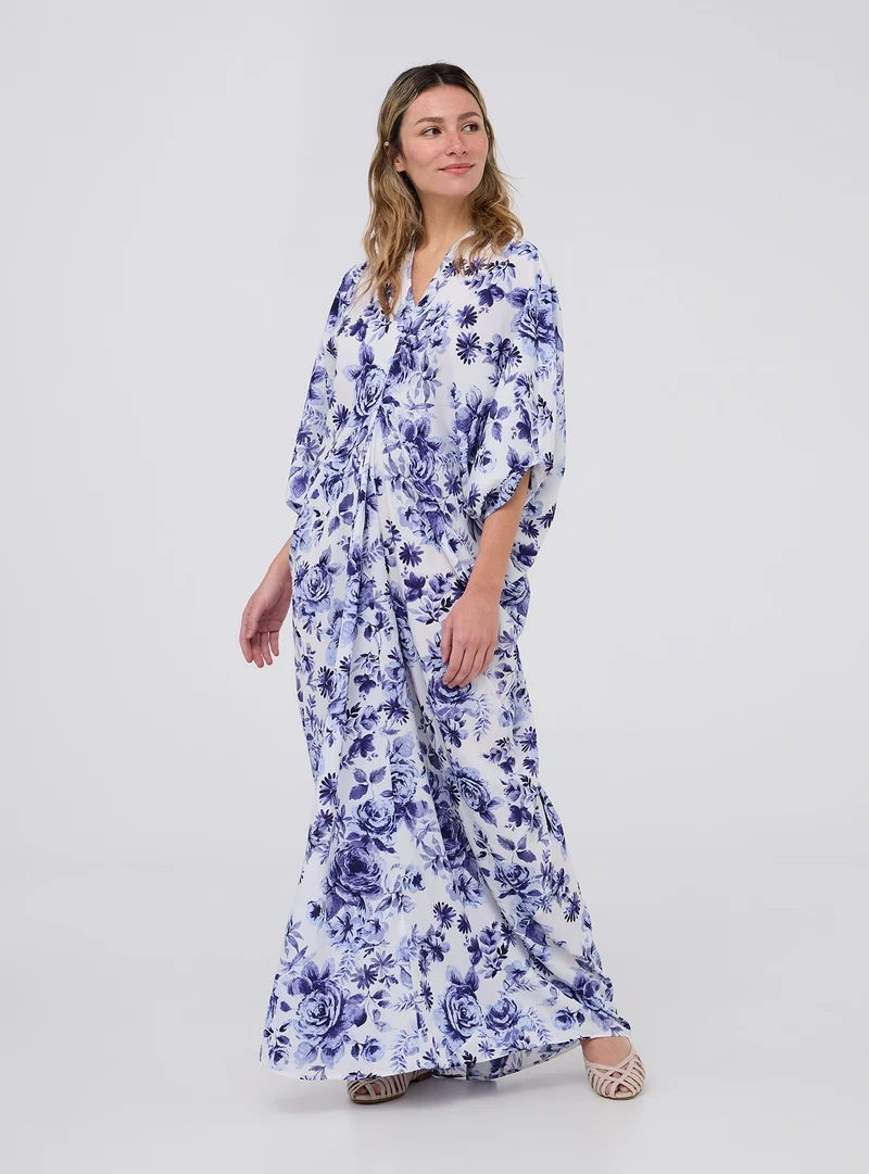 Vestito lungo fantasia floreale