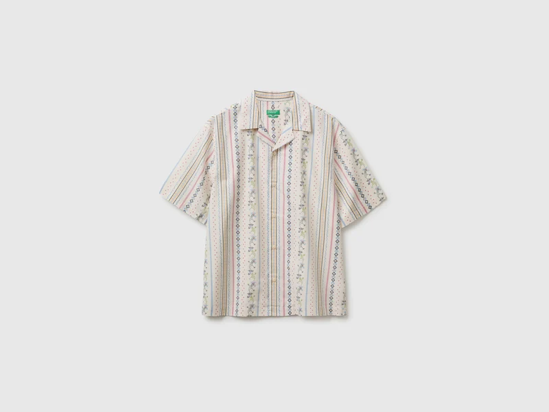Camicia manica corta stampata