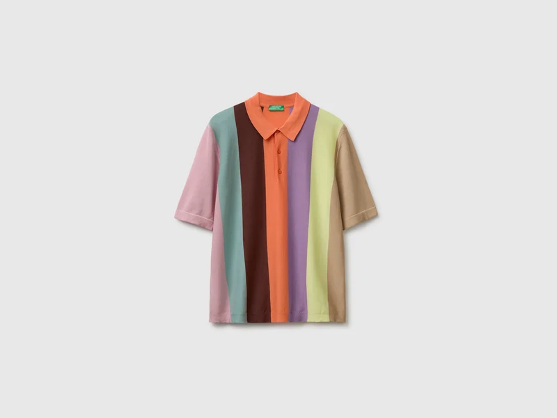 Polo in maglia a righe