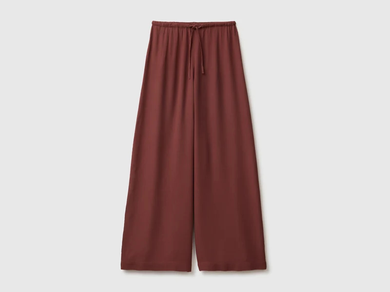 Pantaloni larghi con elastico