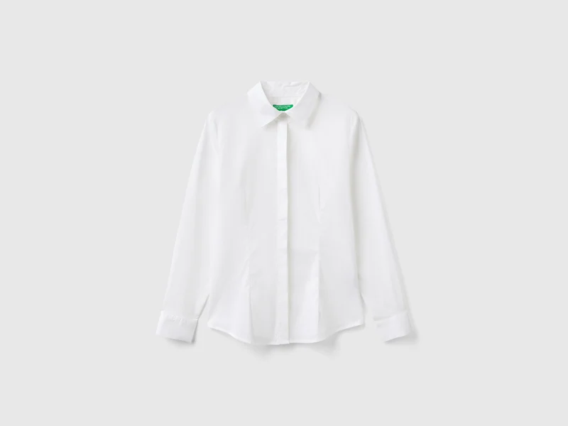 Camicia in misto cotone stretch