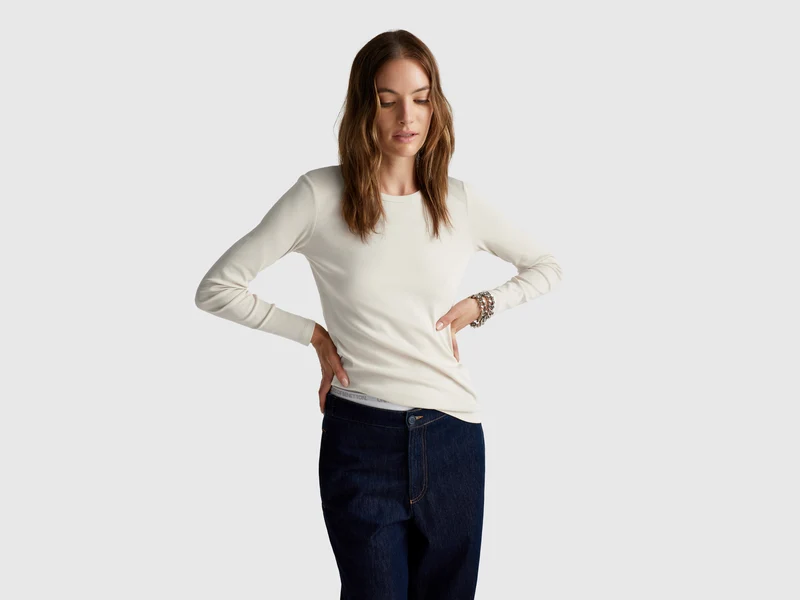 T-shirt manica lunga 100% cotone