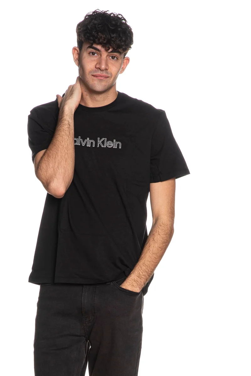 T Shirt Calvin Klein Whole Sportswear Da Uomo Nera
