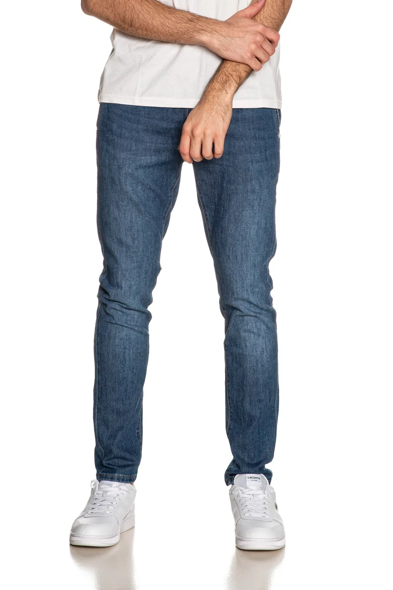 Jeans Gianni Lupo Kenson Sk Da Uomo Denim Blu Medio Scuro