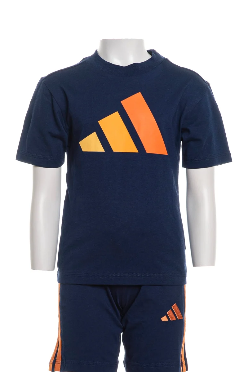 T Shirt Adidas Lk Bl Tee Ss Kids Da Bambino Blu Zaffuiro