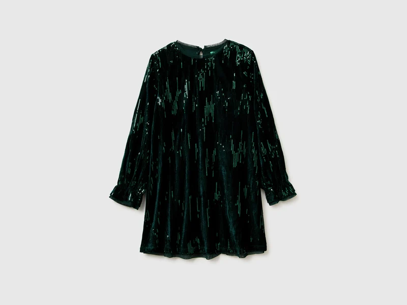 Vestito in velluto con paillettes