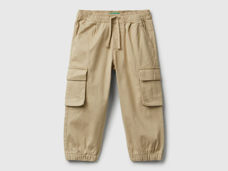 Pantaloni cargo con coulisse