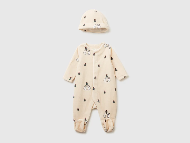 Set tutina e cappellino in ciniglia