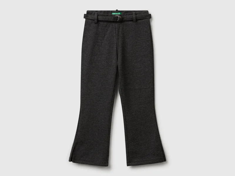 Pantaloni a zampa pied de poule