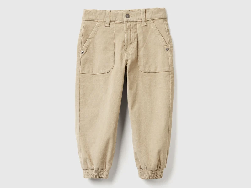 Pantaloni in velluto stretch