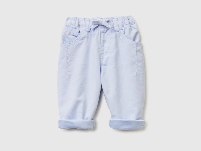 Pantaloni in velluto con coulisse