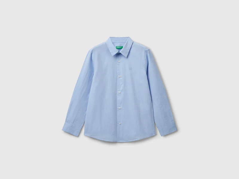 Camicia classica in puro cotone