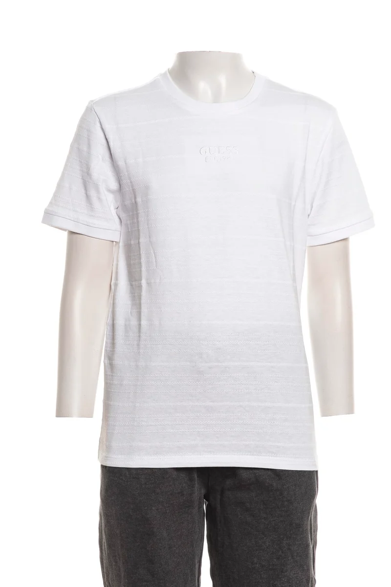 T Shirt Guess Gmt Dye Jcq Ss Tee Da Bambino Bianca
