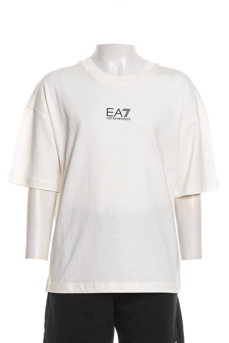 T Shirt Ea7 Train Graphic Series Tee Ss Boy Da Bambino Panna