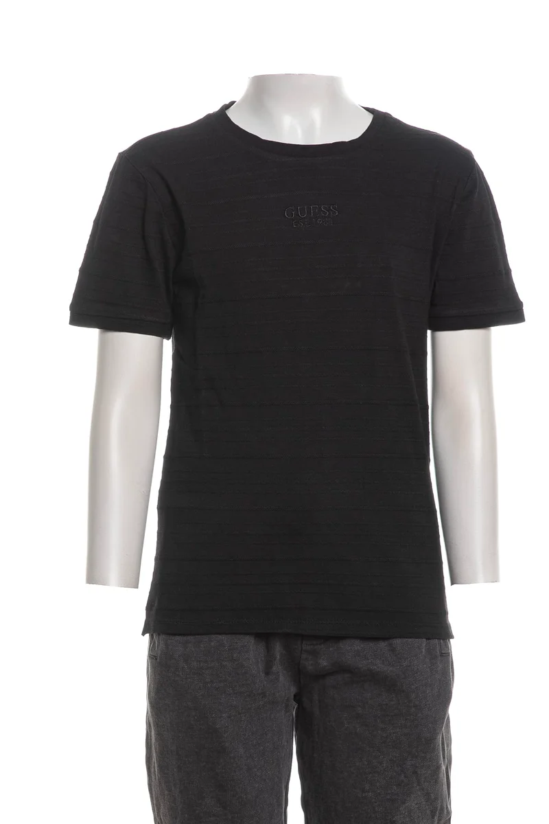 T Shirt Guess Gmt Dye Jcq Ss Tee Da Bambino Nera
