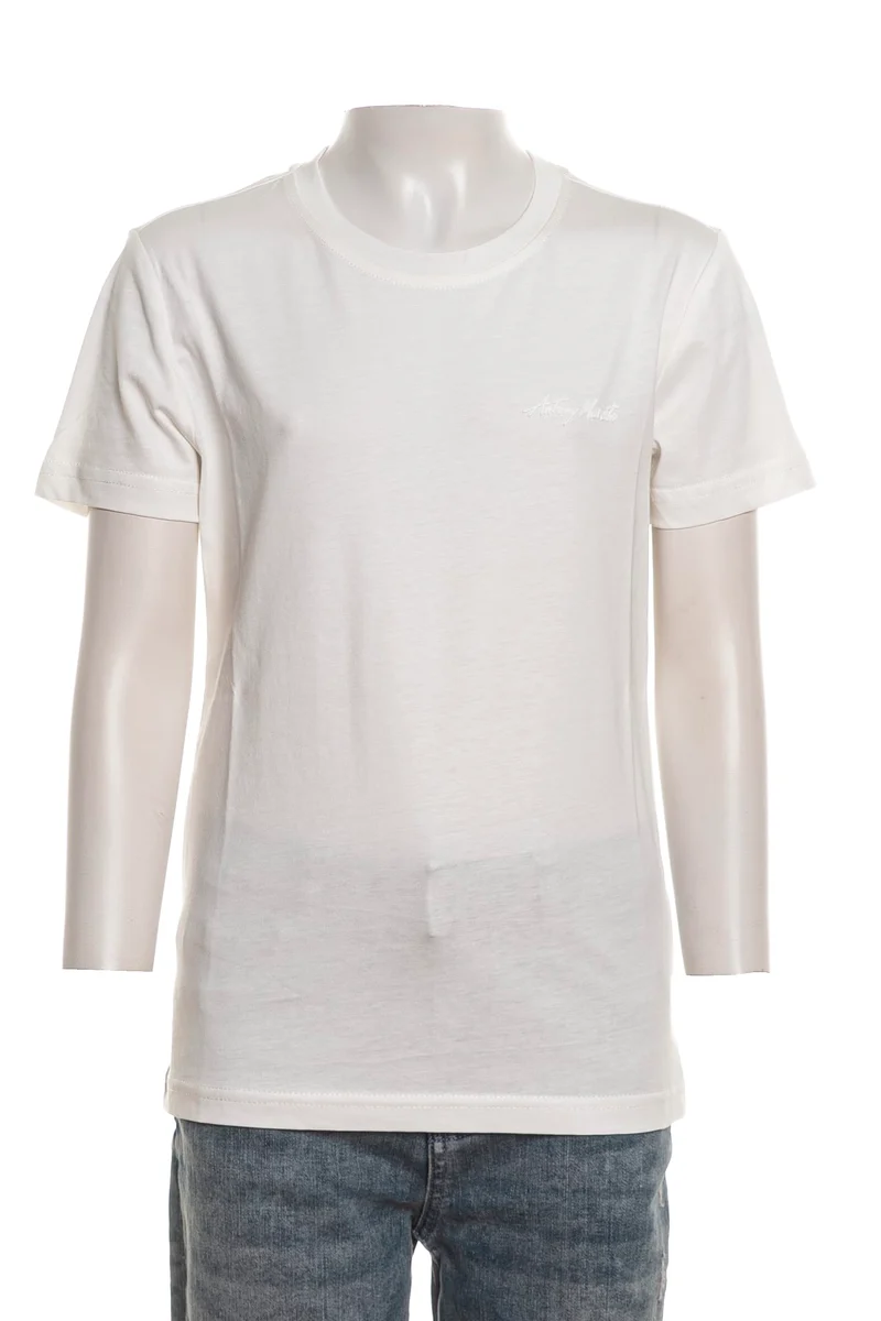 T Shirt Antony Morato Classic Sign Reg Da Bambino Bianca