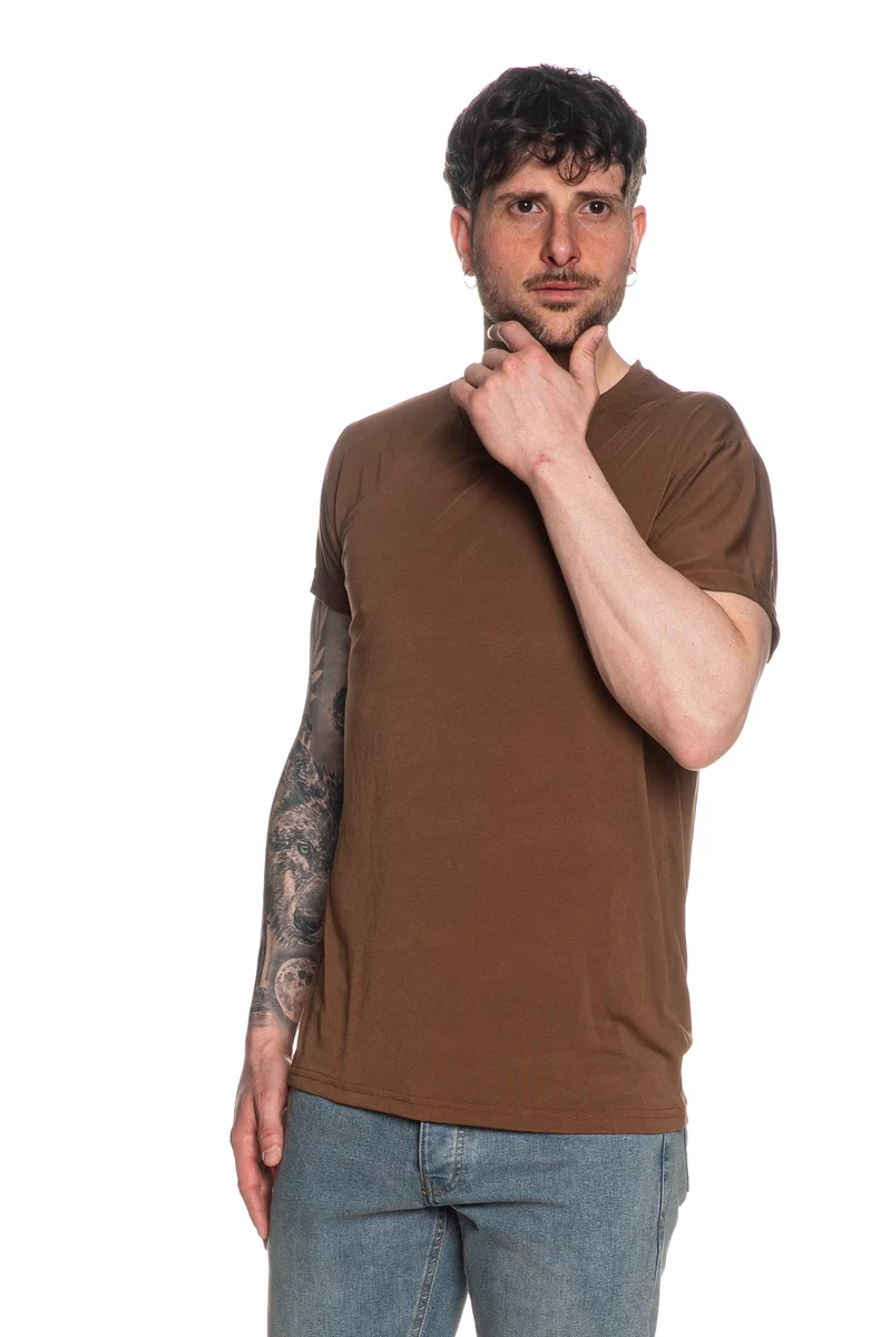 T Shirt Squad2 Codal Da Uomo Tabacco