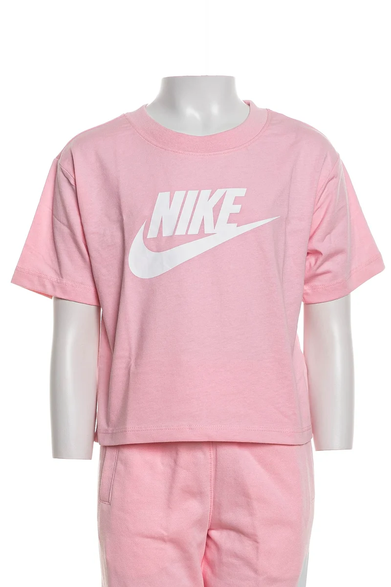 T Shirt Nike Club Bx Tee Da Bambina Rosa Confetto