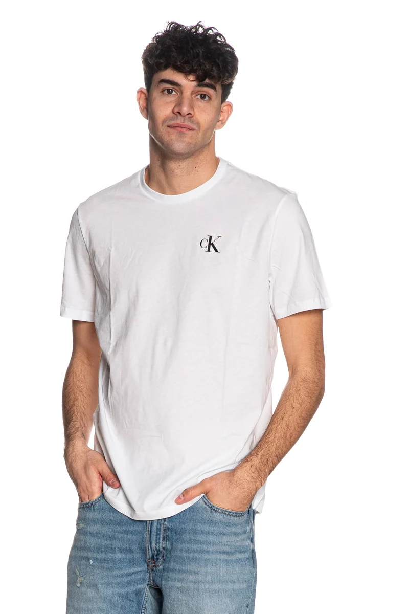 T Shirt Calvin Klein Classic Back Mono Da Uomo Bianca