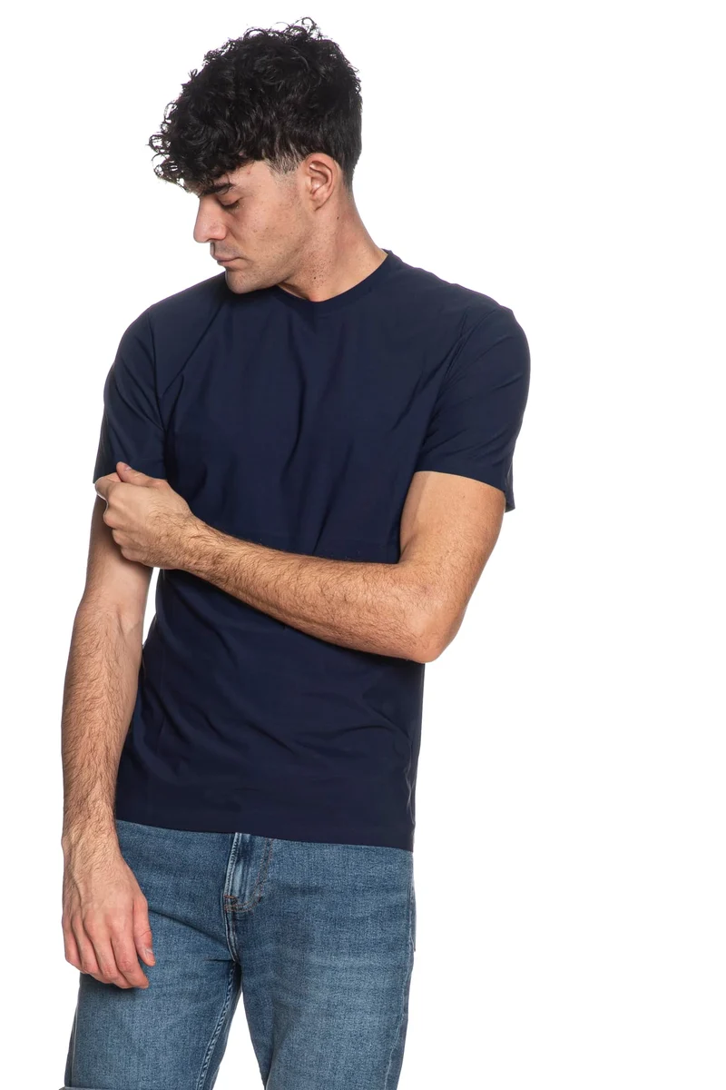 T Shirt Gianni Lupo Pqt Da Uomo Blu Oltremare