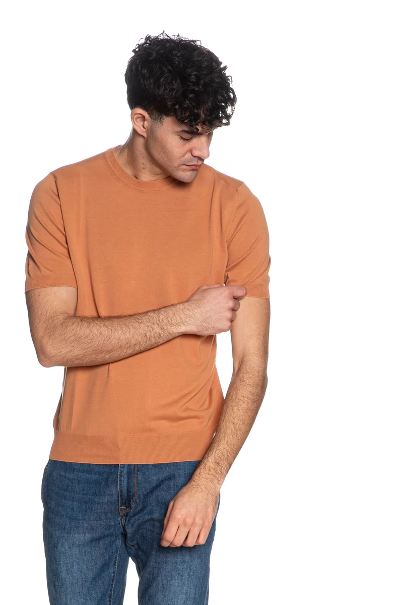Maglia Gran Sasso Ss Knit Paricollo Da Uomo Mandarino