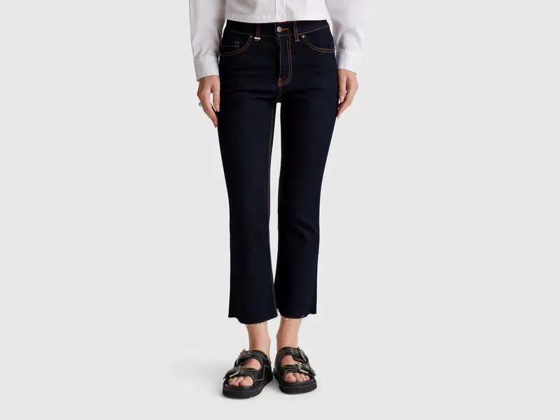 Jeans cropped in cotone
