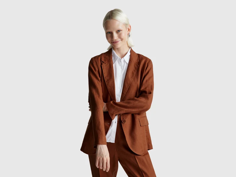 Blazer in puro lino
