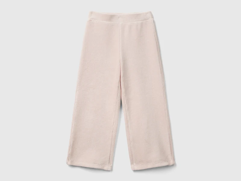 Pantaloni ampi in ciniglia