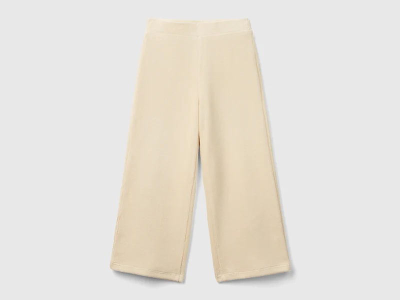 Pantaloni ampi in ciniglia