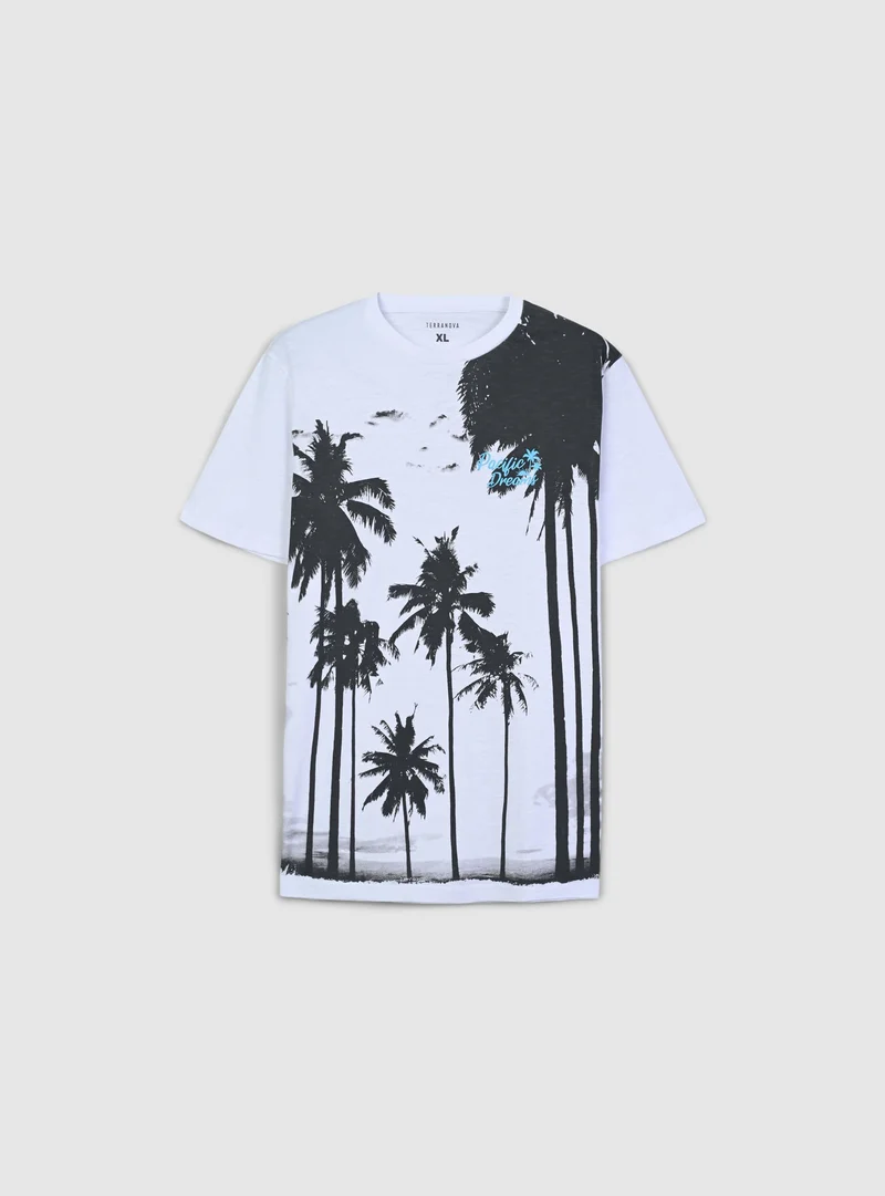 T-shirt stampa palme